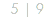 5 | 9